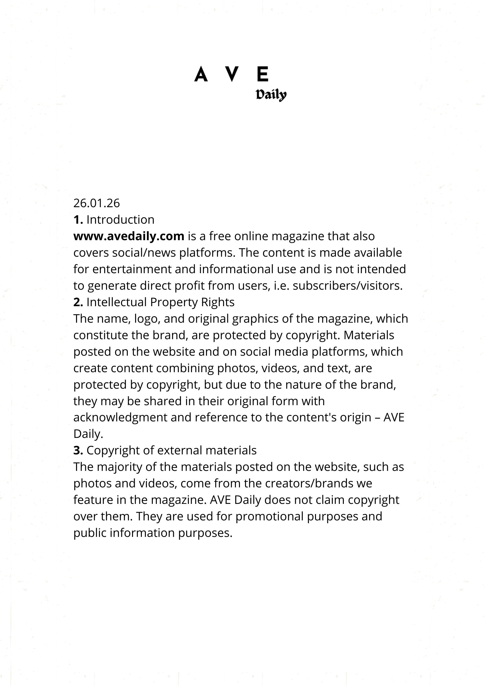 terms&conditions.avedaily